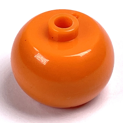Lego Pen Bead, Round Orb / Orange
