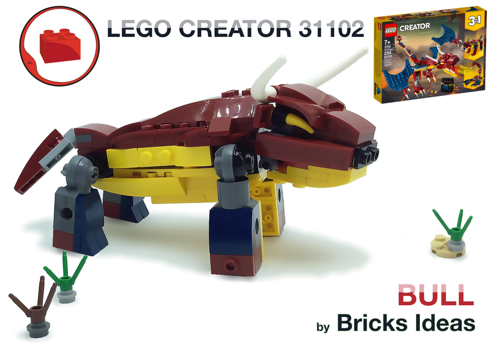 Lego Bull Animal - Lego Creator 31102 set