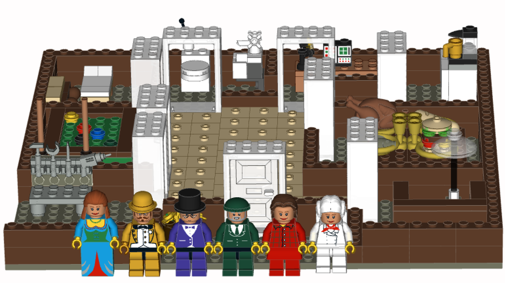 Lego 3D Lego Clue Game Board