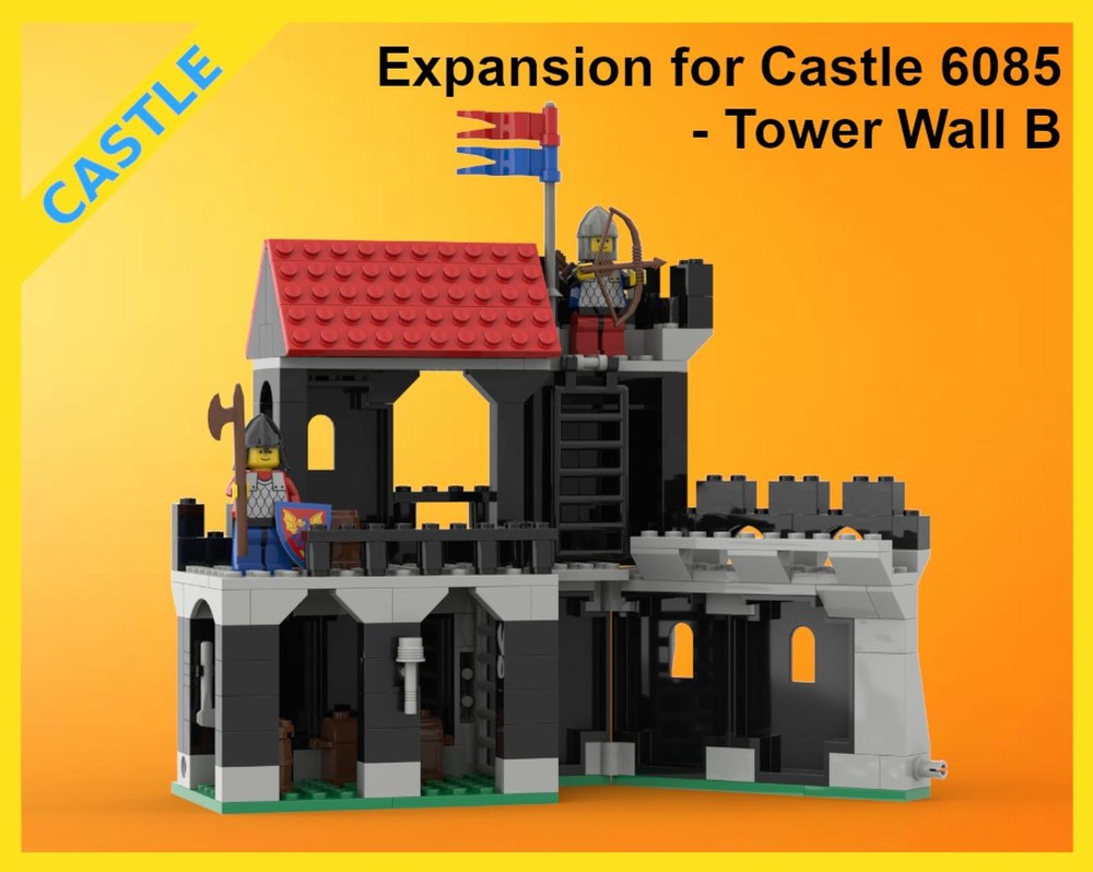 Lego Classic Castle Expansion - 6085 - Tower Wall B