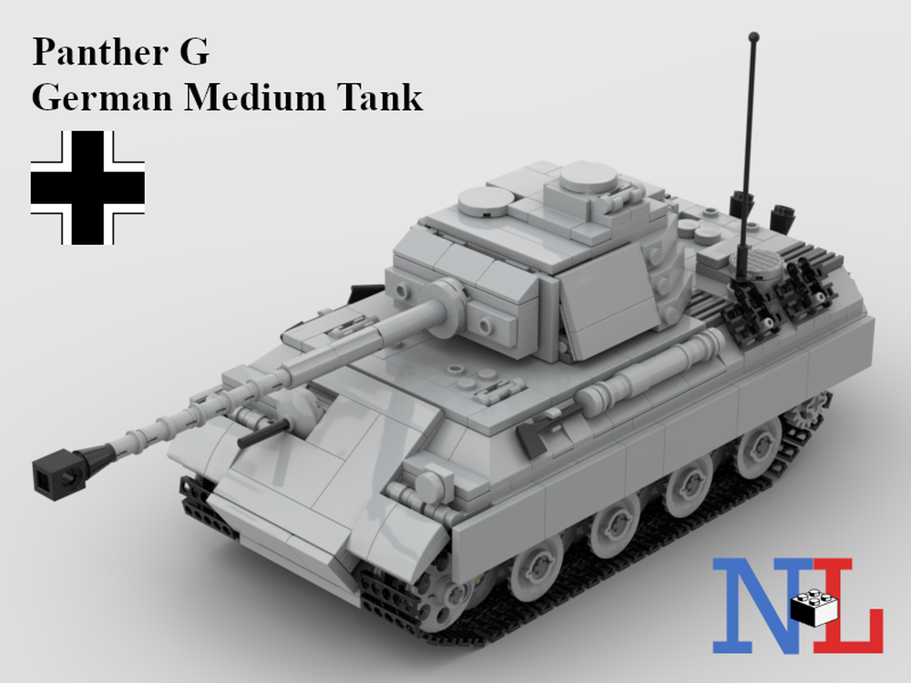 Lego WW2 Panther G German Tank
