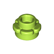 Lego Plant, Flower, Plate Round 1 x 1 with 5 Petals / Lime