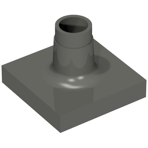 Lego Duplo Sign Post Short / Dark Gray