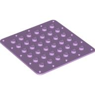 Lego Plate Special 6 x 6 Flexible with Stitching Border / Lavender