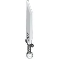 Lego Weapon Sword with Black Handle, Markings