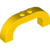 Lego Brick Arch 1 x 6 x 2 Curved Top / Yellow