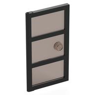 Lego Door 1 x 4 x 6 with 3 Panes and Stud Handle with Trans-Brown Glass