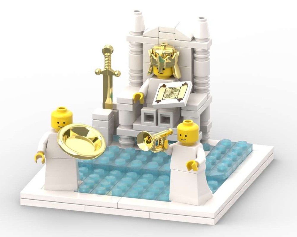 Lego Jesus Christ and the Great White Throne - Heaven - Christian Bible Diorama