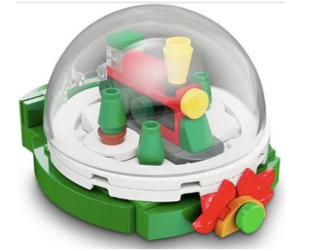 Lego Holiday Train Snow Globe