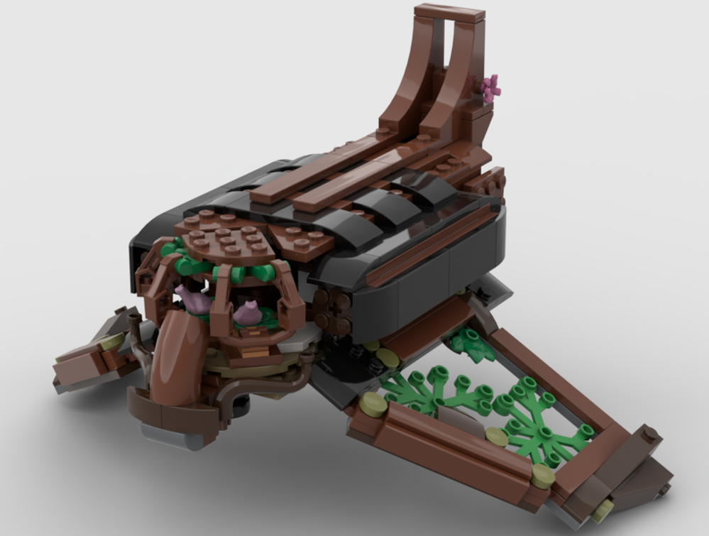 Lego Frog space ship -10281 bonsai tree alternate build