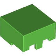 Lego Helmet Rectangular / Bright Green