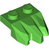 Lego Plate Special 2 x 3 with Rocks / Bright Green