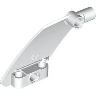 Lego Technic Panel Curved 5 x 7 Parallelogram Left / White