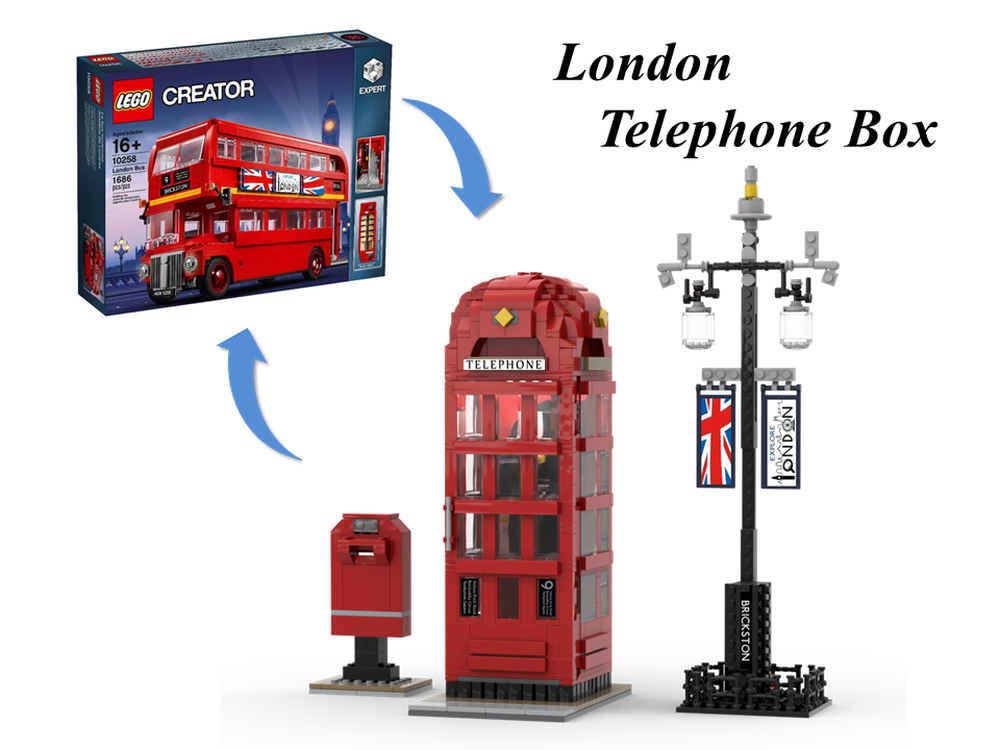 Lego London Telephone Box (10258 Alternative Builds)