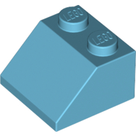 Lego Brick Sloped 45° 2 x 2 / Medium Azure