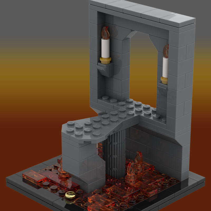 Lego Inside Mount Doom