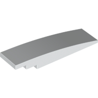Lego Brick Curved 8 x 2 No Studs / White