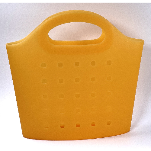 Lego Clikits Tote, 22 x 25 x 6 with 25 Holes / Trans-Flame Yellowish Orange