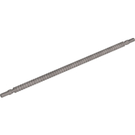 Lego Flexible Ribbed Hose 8mm Ends 19L / Pearl Light Gray
