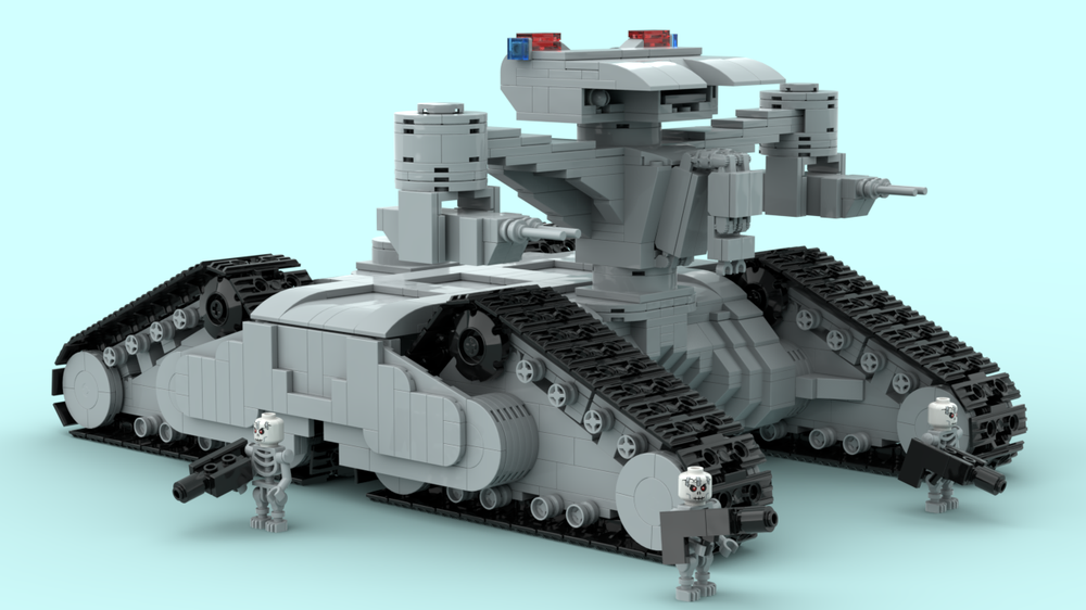 Lego Terminator HK Tank minifig scale