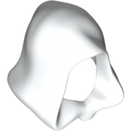 Lego Hood, Connected Chin / White