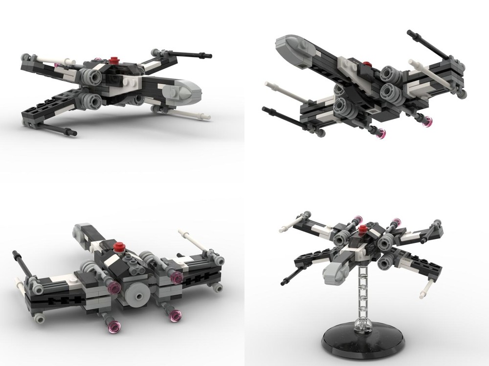 Lego T-65B X-Wing Starfighter (Partisan black, scheme #1)