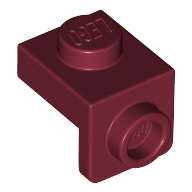 Lego Bracket 1 x 1 - 1 x 1 / Dark Red