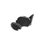 Lego Hair, Bat Ears [Plain]
