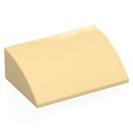 Lego Brick Curved 4 x 6 x 2 / Tan