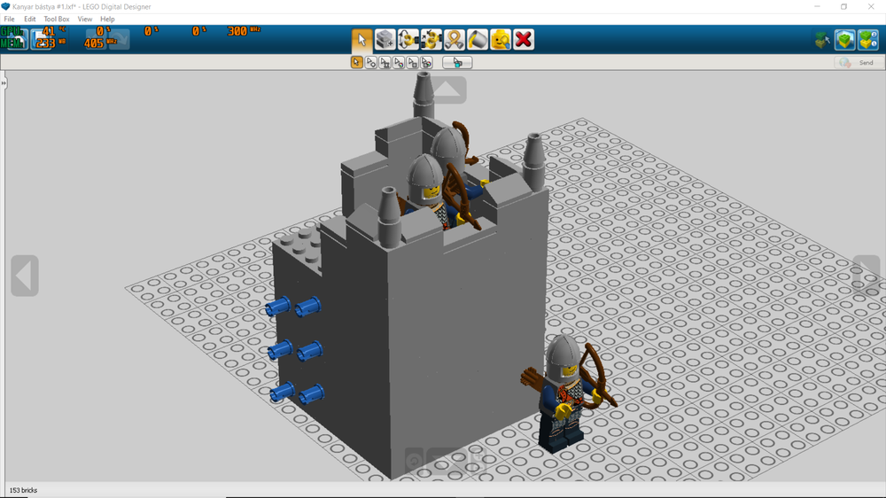 Lego Corner Tower
