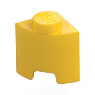 Lego Brick Round, Quarter 1 x 1 / Yellow