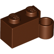 Lego Hinge Brick 1 x 4 [Lower] / Reddish Brown
