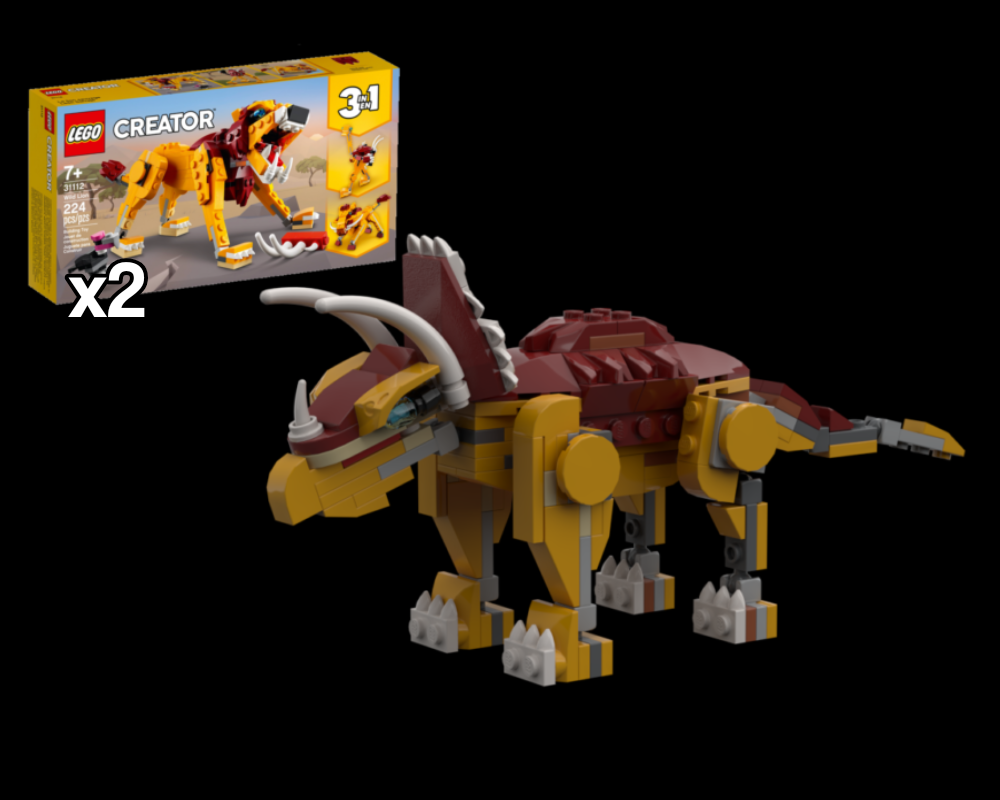 Lego Triceratops (2x 31112 Alternative Build)
