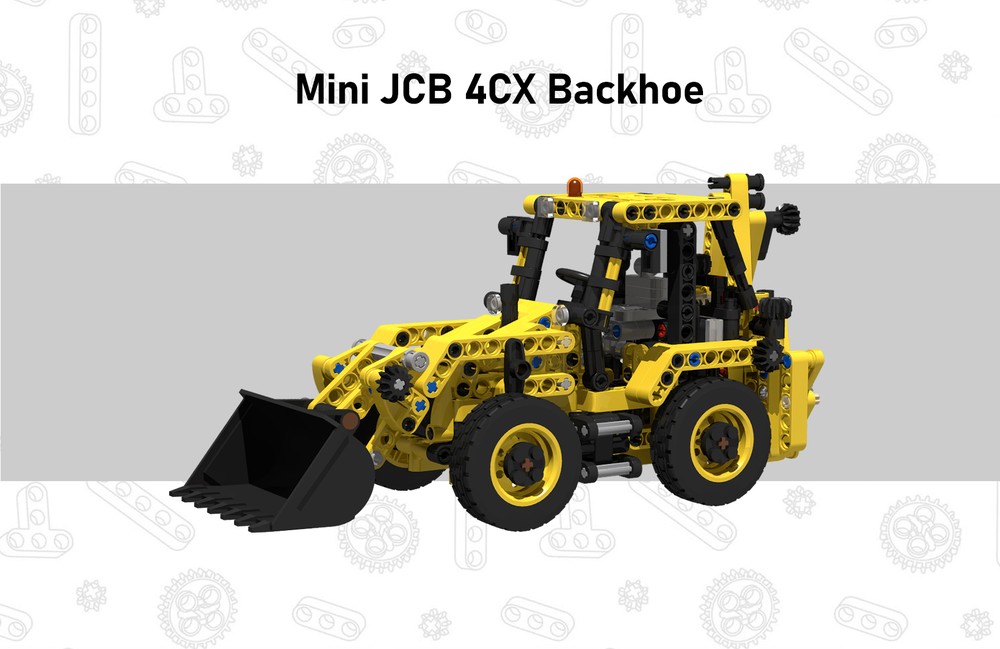 Lego Mini JCB 4CX Backhoe