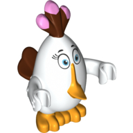 Lego Animal, Bird, Matilda / White