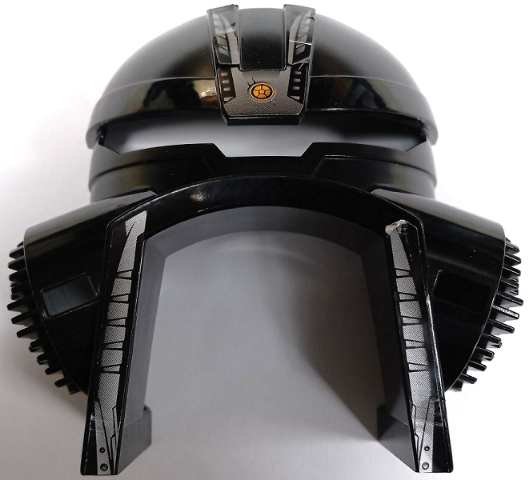 Lego Bionicle Mask Large Kiril (Turaga Dume Style) with Silver Stripes and Yellow Dot Pattern (Stickers) - Set 8758
