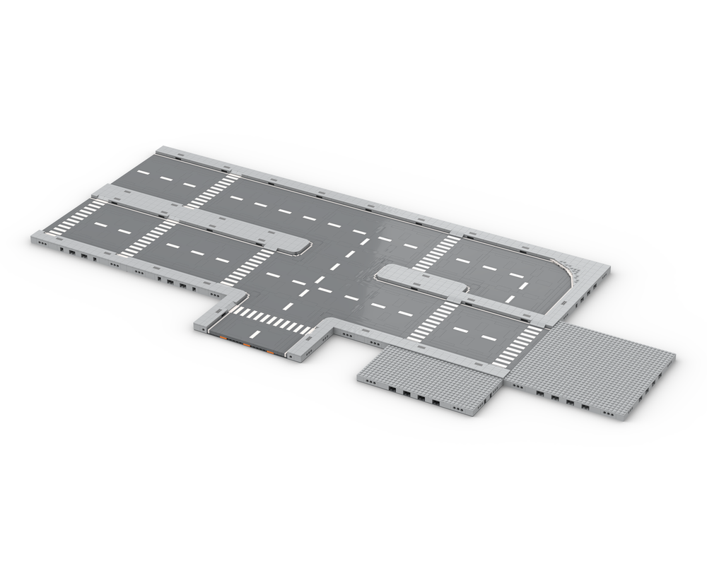 Lego MILS-Compatible LEGO Road System – Modular City Street Pack