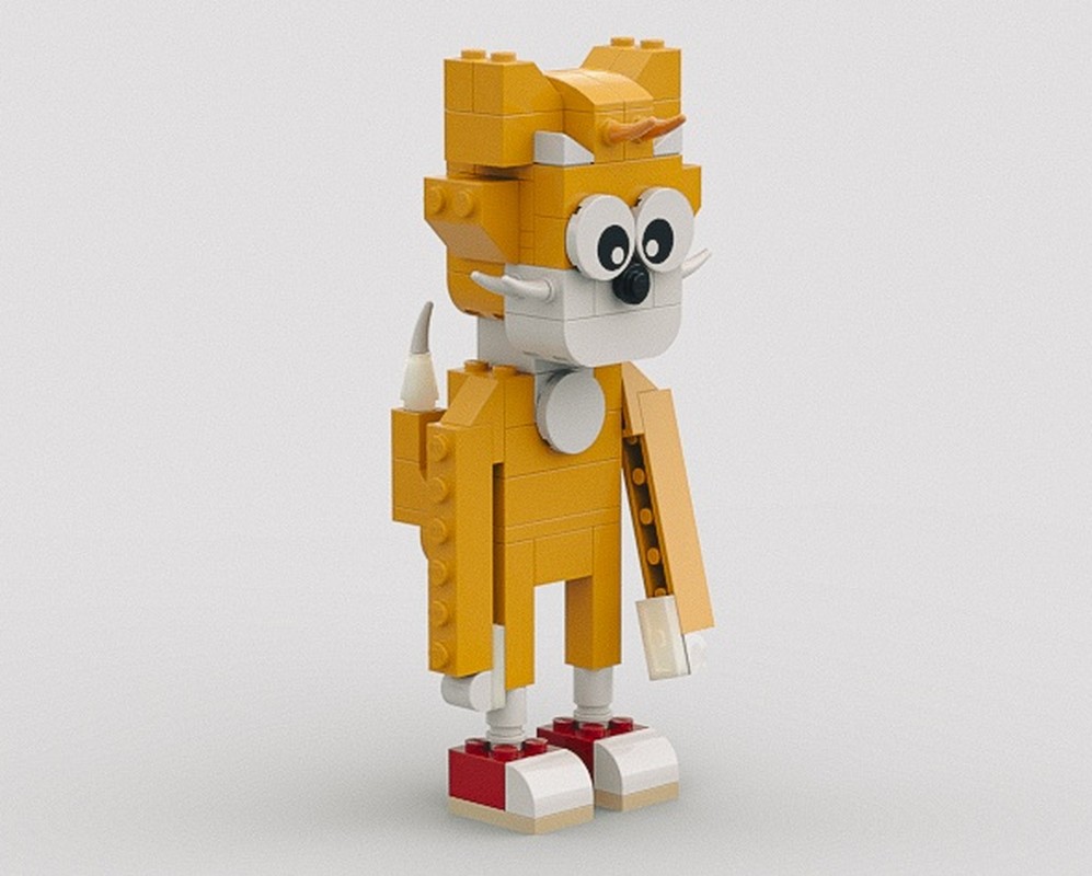 Lego Tails figure - from Sonic