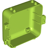 Lego Pod, Square 3 x 8 x 6 2/3 [Female] / Lime