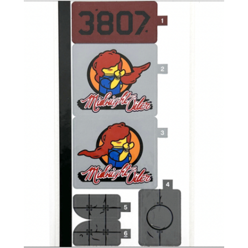 Lego Sticker Sheet for Set 76947-1