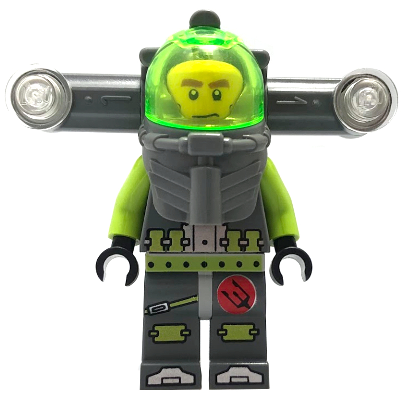 Lego Axel with Backpack with Wide Lights
