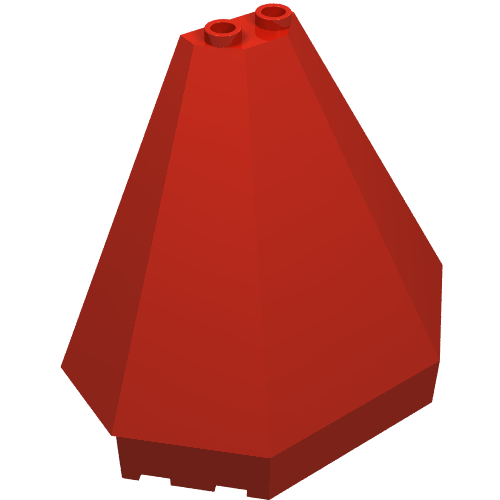 Lego Tower Roof 4 x 8 x 6 / Red