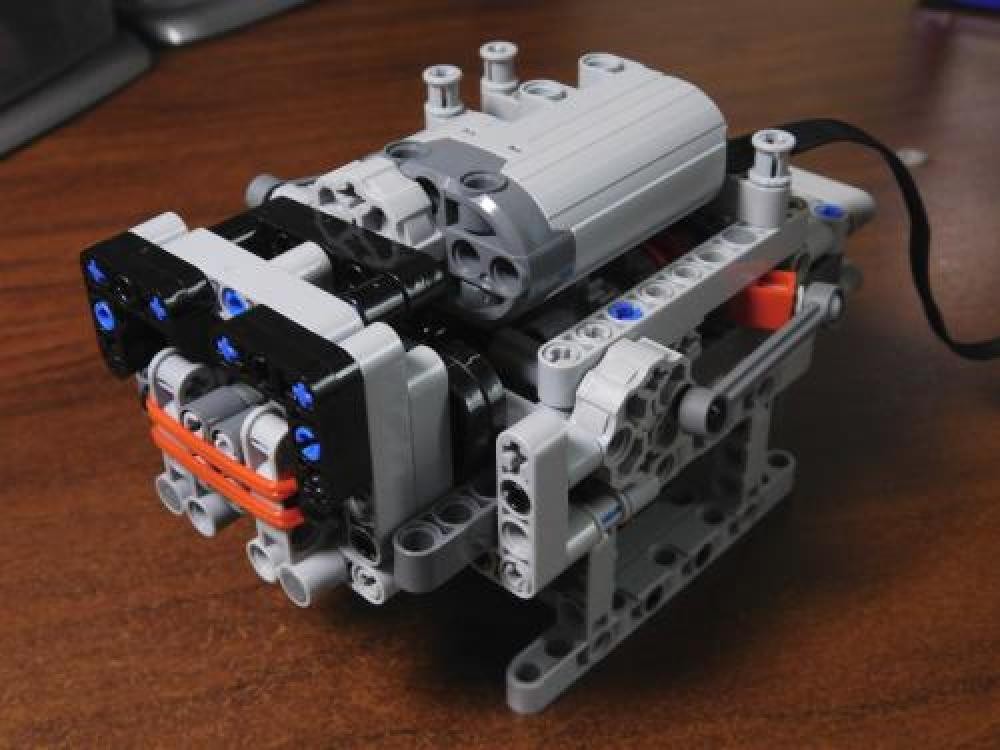 Lego Sequential RC 4-speed dual-clutch gearbox with PF Servo motor