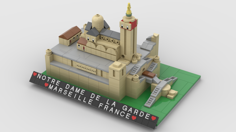 Lego Notre Dame De La Garde Basilica Version 2.0