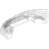 Lego Windscreen 2 x 4 Half Dome / Trans-Clear