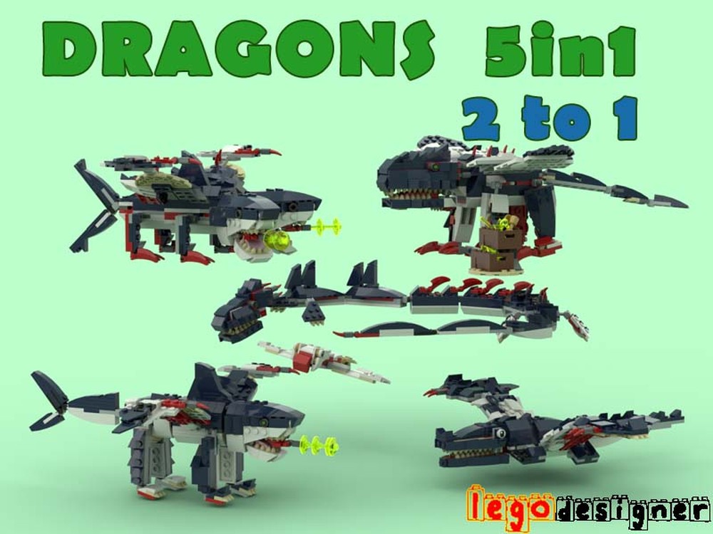 Lego 31088 2to1 5in1 Dragons Package -35%