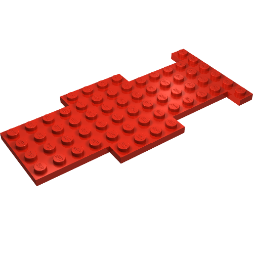 Lego Vehicle Base 6 x 13 / Red