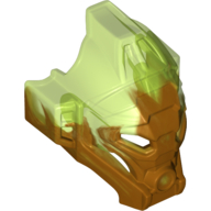 Lego Large Figure Mask of Jungle with Marbled Trans-Bright Green Pattern