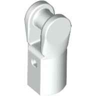 Lego Bar Holder with Hole and Bar Handle / White
