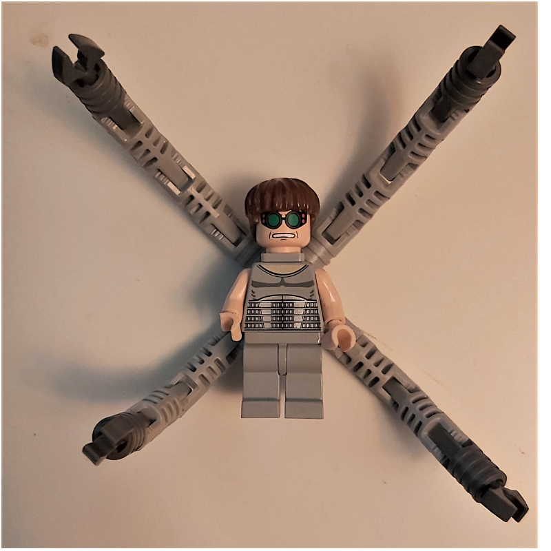 Lego Dr. Octopus / Doc Ock with Green Glasses and Light Nougat Arms